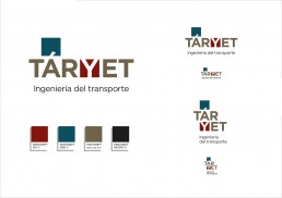 Taryet. Ingeniería del transporte. Logotipo y variantes.